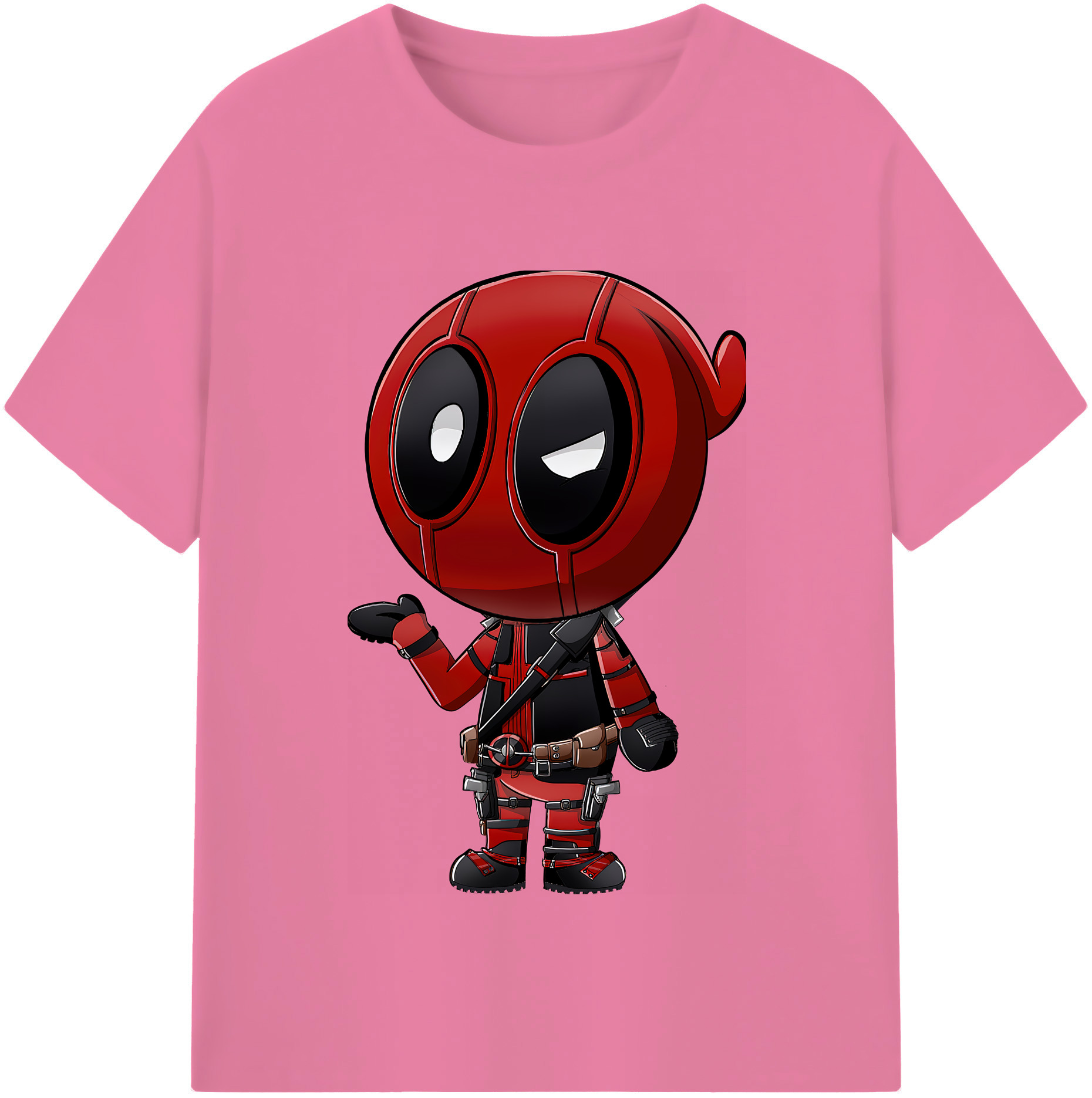 （画像用） Deadpool デッドプール 綿100％半袖Tシャツ（フロントプリント）